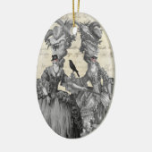 Halloween Ball Keramikornament (Links)