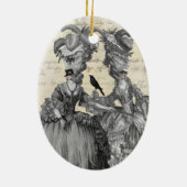 Halloween Ball Keramikornament (Hinten)
