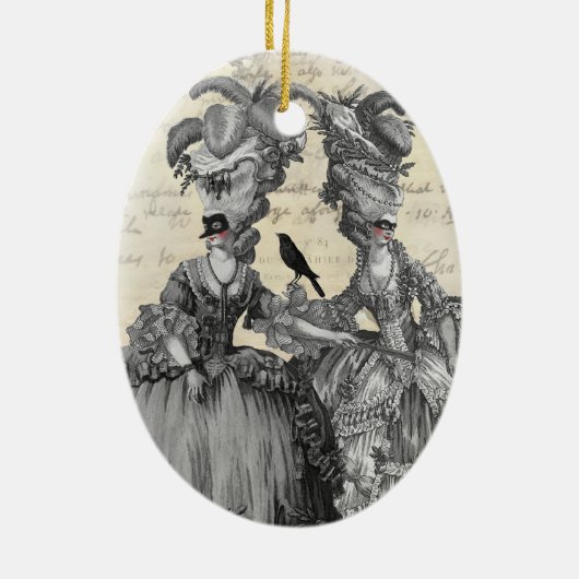 Halloween Ball Keramikornament (Hinten)