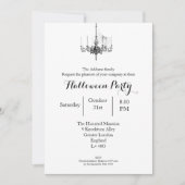 Halloween Ball (Noir) Einladung (Vorderseite)