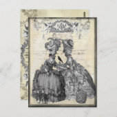 Halloween Ball Postkarte (Vorne/Hinten)