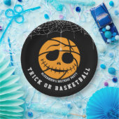 Halloween Ball Trick oder Basketball Geburtstag Pappteller (Party)