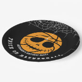 Halloween Ball Trick oder Basketball Geburtstag Pappteller (Schrägansicht)