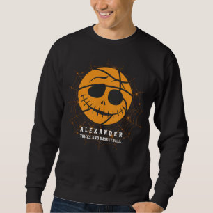 Halloween Ball Trick oder Basketball Geburtstag Sweatshirt