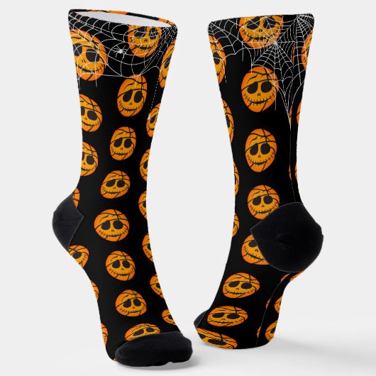 Halloween Ball Trick oder Basketballgeschenk Socken (Gewinkelt)