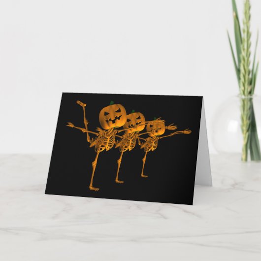 Halloween Ballet Skeleton Dancers Karte (Vorderseite)
