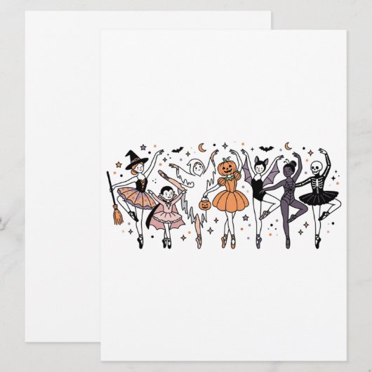 Halloween-Balletttänzer (Vorne/Hinten)