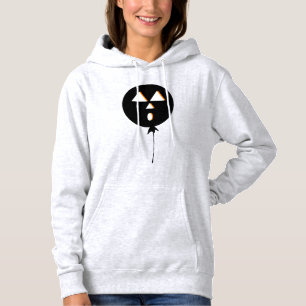 Halloween Ballon Kürbis Schwarz Orange Hoodie