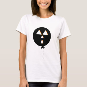Halloween Ballon Kürbis Schwarz Orange T-Shirt