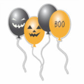 Halloween Balloons Aufkleber (Vorderseite)