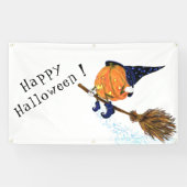 Halloween Banner Hexenkürbis (Horizontal)