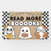 Halloween Banner School Library Classroom Ghosts (Horizontal)