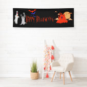 Halloween Banner | Spuk Haus, Fledermäuse, Geister (Insitu)