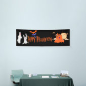 Halloween Banner | Spuk Haus, Fledermäuse, Geister (Messeveranstaltung)