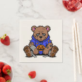 Halloween Bär ö Serviette (Beispiel)