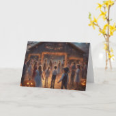 Halloween Barn Dance Sofortdownload oder Karte (Gelbe Blume)