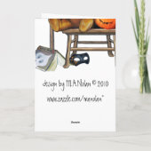 Halloween-Bärn-Karte Karte (Rückseite)