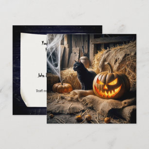 Halloween Barn Party Einladung