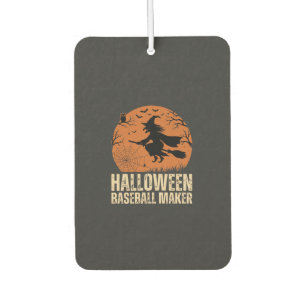 Halloween-Baseball-Macher Vintage-Hexen-Grafik Autolufterfrischer