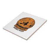Halloween Baseball Maker Fliegende Hexe Holzmond Fliese (Seite)