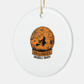 Halloween Baseball Maker Fliegende Hexe Holzmond Keramik Ornament (Links)