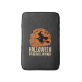 Halloween Baseball Maker Vintage Hexen Grafik Badematte (Vorderseite Vertikal)