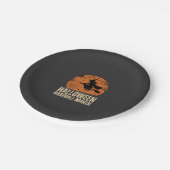Halloween Baseball Maker Vintage Hexen Grafik Pappteller (Schrägansicht)