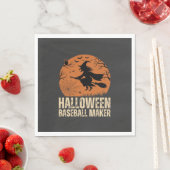 Halloween Baseball Maker Vintage Hexen Grafik Serviette (Beispiel)