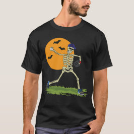 Halloween Baseball Skeleton Baseball Halloween T-Shirt