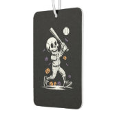 Halloween Baseball Skeleton Hitting Autolufterfrischer (Links)