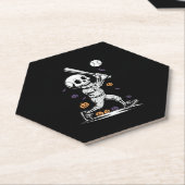 Halloween Baseball Skeleton Hitting Untersetzer (angewinkelt)