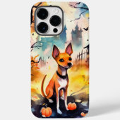 Halloween Basenji mit Pumpkins Beängstigend Case-Mate iPhone Hülle (Rückseite)