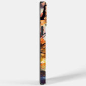 Halloween Basenji mit Pumpkins Beängstigend Case-Mate iPhone Hülle (Rückseite / Rechts)