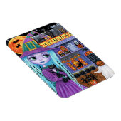 Halloween Bash Black Cat Niedlich Hexenhaus Spuk Magnet (Rechte Seite)