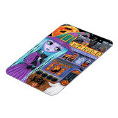 Halloween Bash Black Cat Niedlich Hexenhaus Spuk Magnet (Linke Seite)