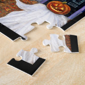 Halloween Bash Black Cat Niedlich Hexenhaus Spuk Puzzle (Seite)
