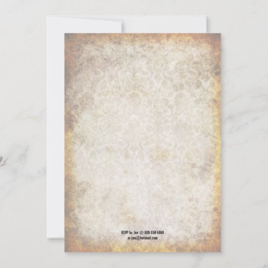 Halloween-Bash-Party Einladung (Rückseite)