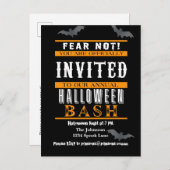 Halloween-Bash-Party Einladungen (Vorne/Hinten)