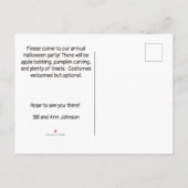 Halloween-Bash-Party Einladungen (Rückseite)