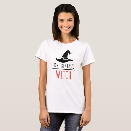 Halloween Basic Hexe-T - Shirt (Vorne ganz)
