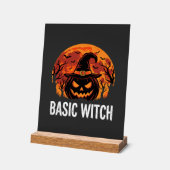 Halloween Basic Hexen-Kürbis-Mond-Grafik Acrylschild (Winkel)