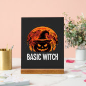 Halloween Basic Hexen-Kürbis-Mond-Grafik Acrylschild (Hochzeit)