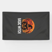 Halloween Basic Hexen-Kürbis-Mond-Grafik Banner (Horizontal)