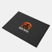 Halloween Basic Hexen-Kürbis-Mond-Grafik Fußmatte (Schrägansicht)