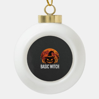 Halloween Basic Hexen-Kürbis-Mond-Grafik Keramik Kugel-Ornament