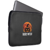 Halloween Basic Hexen-Kürbis-Mond-Grafik Laptopschutzhülle (Vorne Rechts)