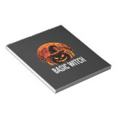 Halloween Basic Hexen-Kürbis-Mond-Grafik Notizblock (angewinkelt)
