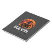 Halloween Basic Hexen-Kürbis-Mond-Grafik Notizblock (Rotiert)