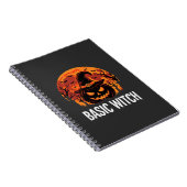 Halloween Basic Hexen-Kürbis-Mond-Grafik Notizblock (Rechte Seite)