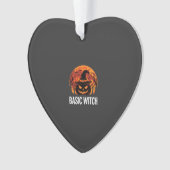 Halloween Basic Hexen-Kürbis-Mond-Grafik Ornament (Vorderseite)